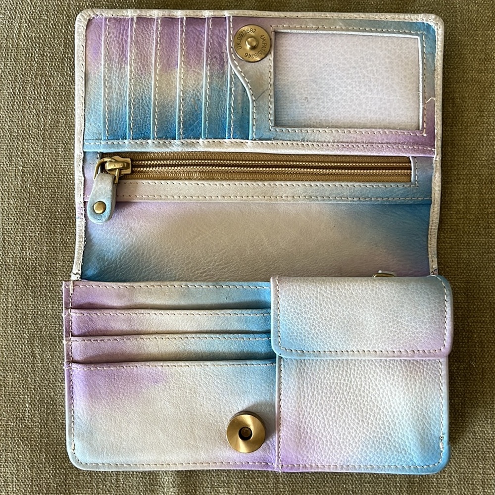 MANIFIQUE Colorful Peacock Feather HANDPAINTED‎ Wallet - Picture 4 of 9